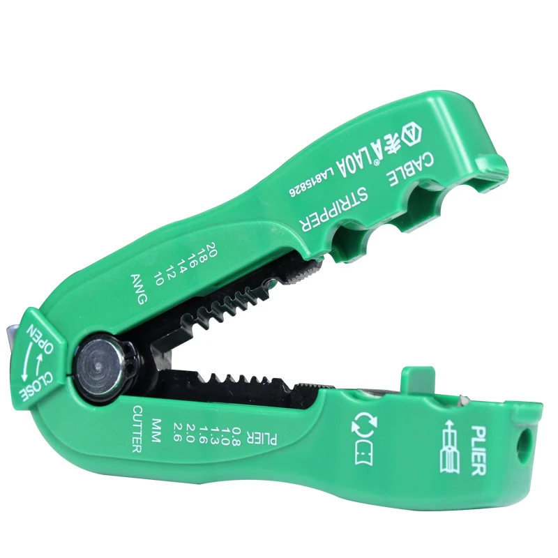 LAOA многофункциональный кусачки зачистки кабеля линии зачистки проводов обжимной инструмент портативный мини ручной инструмент 0.8-2.6 мм