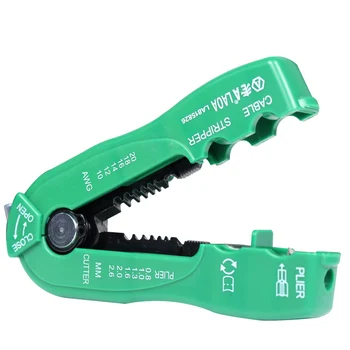 

LAOA multifunction wire cutter cable stripper line wire stripping crimp tool mini portable hand tools 0.8-2.6mm LA815826