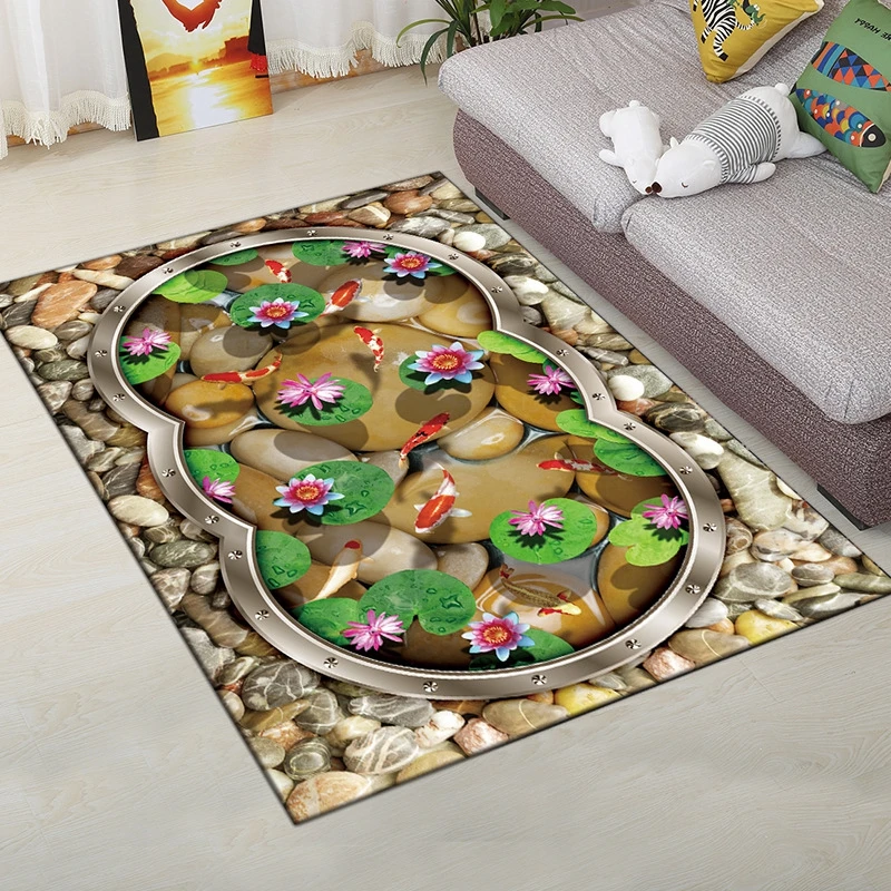 Креативные коврики европейские Цветы гостиная ковер и ковер Тип 3D печать коврик для прихожей Противоскользящий Ванная комната Кухня Коврики