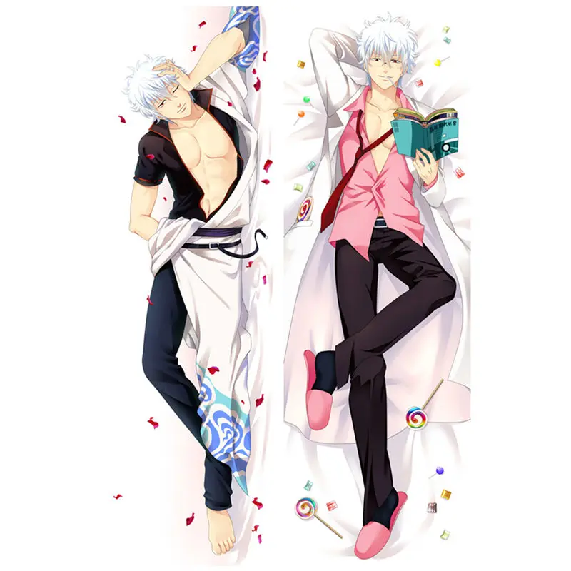 Аниме GINTAMA Подушка Наволочка Саката гинтоки дакимакура чехол крутой мальчик 3D