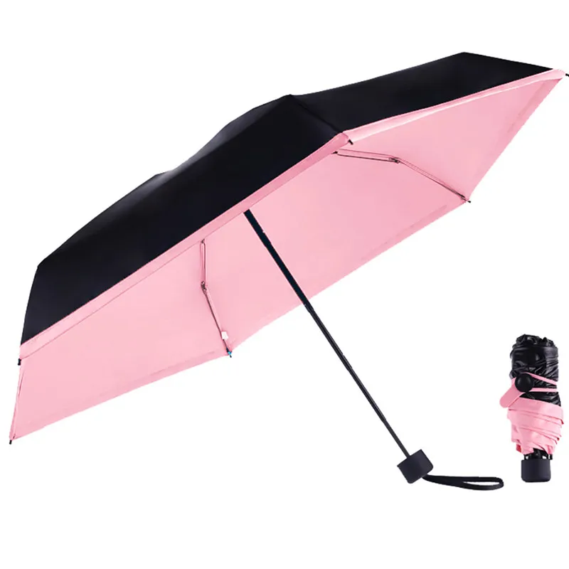 Mini Pocket Umbrella, Women Sunny and Rainy Mini Fashion Folding