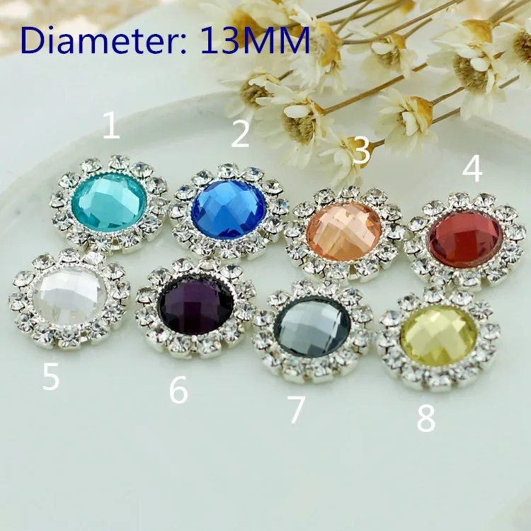 

162164 , 8 size can choose , 13mm Alloy Acrylic Beads costume jewelry accessories material, DIY handmade ,