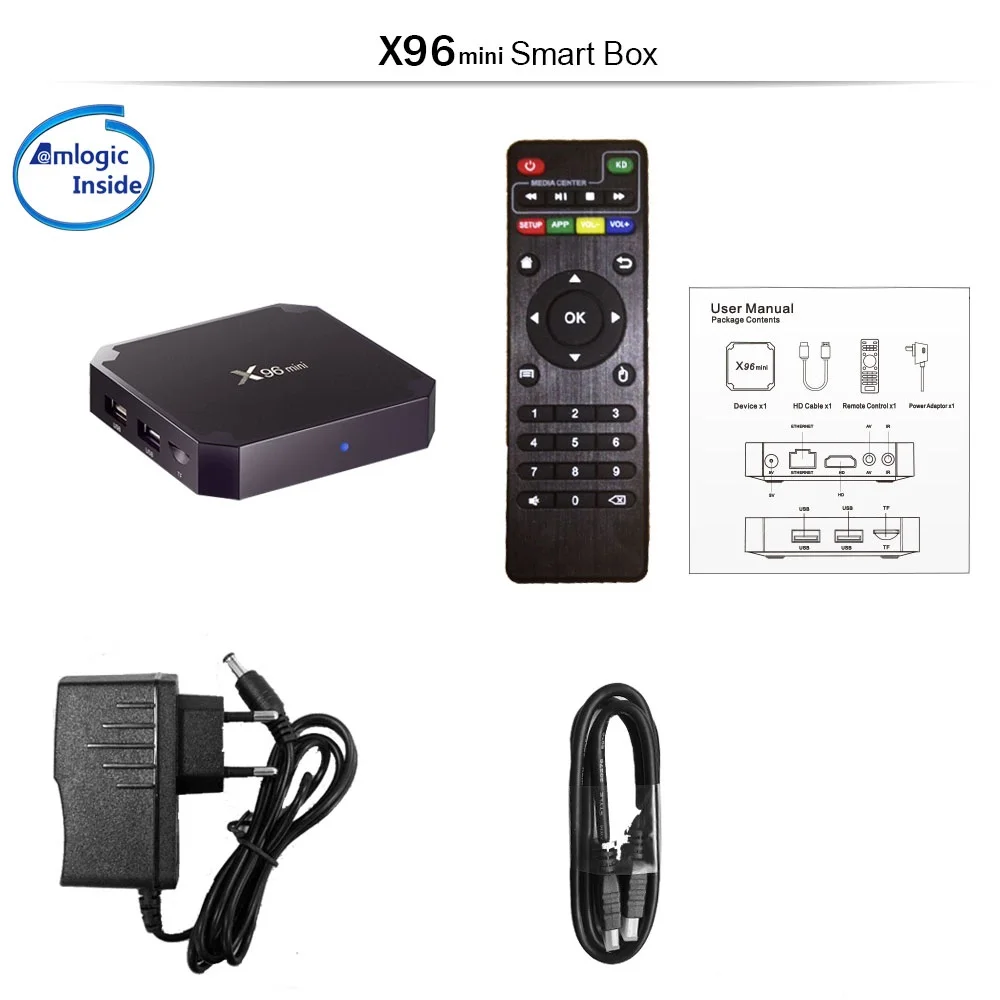 Греческий IPTV Box X96 mini с IView HD для потокового медиаплеера Европа IPTV Box Suppor HEVC 4 K WiFi Спорт кино музыкальный сервис