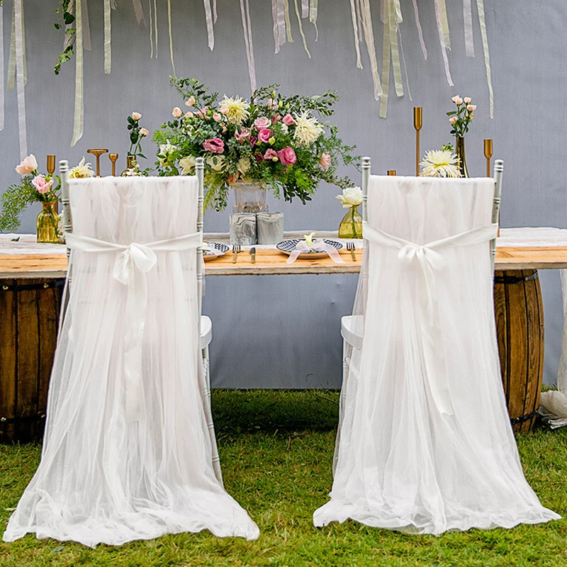 Aliexpress.com : Buy Wedding Chair Sashes White Chair Bow ...