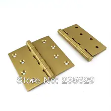De, Latão dobradiças para portas de madeira / Metal porta, 3 mm de espessura, Ruído, 4 polegada * 4 polegada * 3 mm
