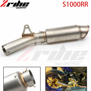 

For BMW S1000RR 2014 2015 2016 14 Motorcycle Slip on Full Exhaust System Pipe Mid Middle Pipe Connect Link Pipe Whole Set Pipe