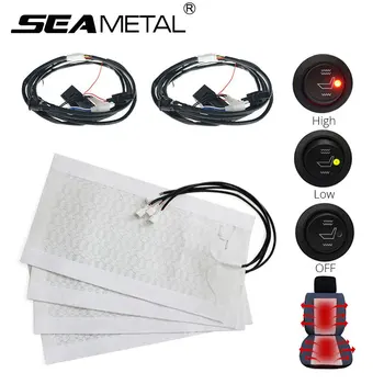 

Car Seat Cover 12V Heater Winter Warmer Car Seat Pad Heated Kits with High/Low Round Switch Heaters Universal Auto Accessories