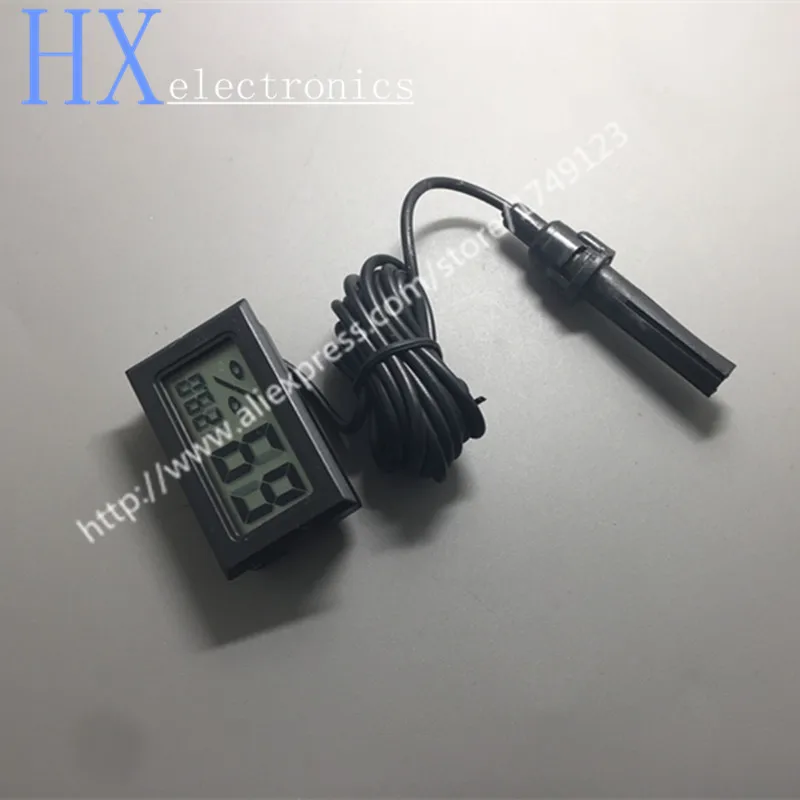Free shipping 10PCS Embedded Electric Thermo Hygrometer Digital