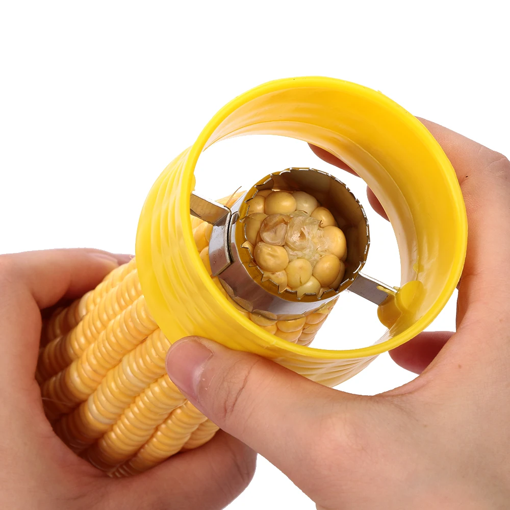 Buy 1PC 7.3*4.8cm Round Corn Peeler Cob Cutter Remover