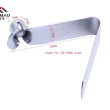 Зажимы весны изготовления оцинкованная трубка для зажима весны трубопровода, зажима кнопки весны нажима используемого для трубки 20-25 мм