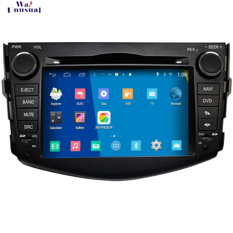 

WANUSUAL 2017 Top Car Styling 1024*600 Quad Core 16G 7'' Pure Android 4.4.4 Car DVD Player for Toyota RAV4 GPS Navigation