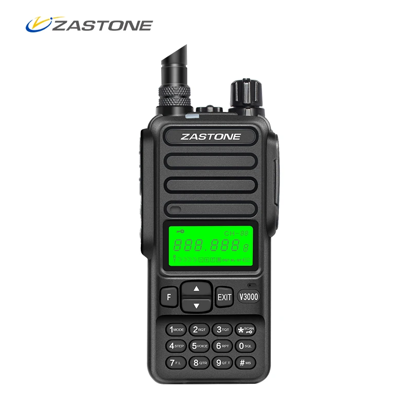 ZASTONE V3000 Walkie Talkie 8 Вт светодиодный ручной 4000 Батарея рация UHF 400 470 мГц 99 CH два способ