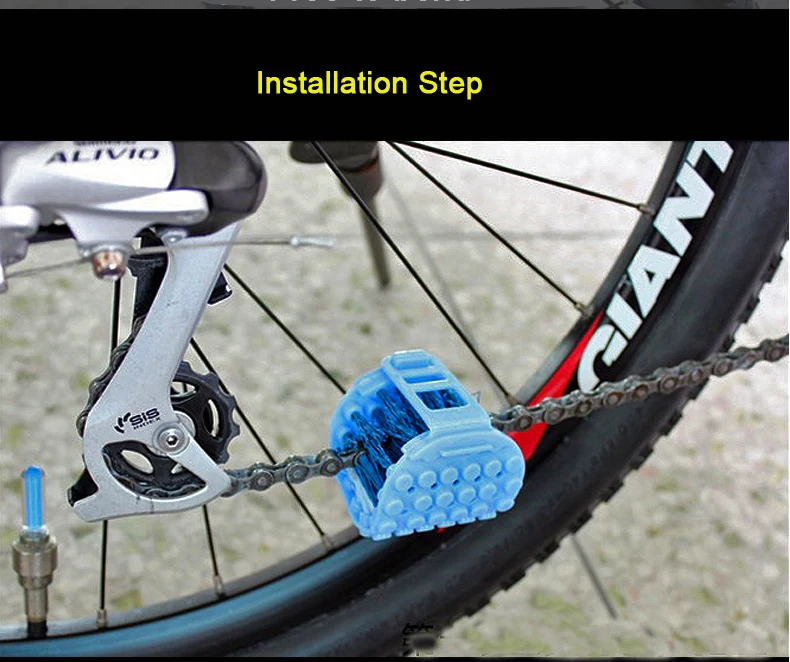 Flash Deal Bike Bicycle Chain Cleaner Race bike wash chain collar CYLION multifunction device Compass chain cleaning tool bicycle 6