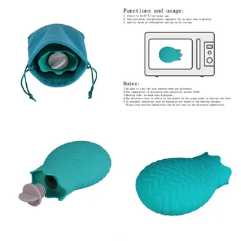 

Mini Warm Hot Water Bag Ice Bag Silicone Bottle Cover Case Microwave Heating Warm Keeping Coldproof / Keeping Cooling Bag