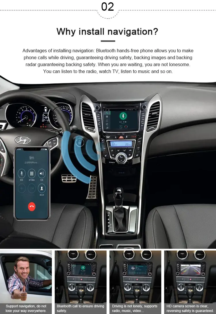 Sale JDASTON Android 9.1 Car DVD Player For Hyundai I30 Elantra GT 2012-2017 Multimedia GPS Navigation 2 Din Car Radio Audio Stereo 3