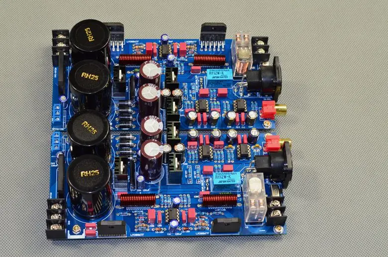 

Left-right symmetrical design LM3886 balanced single-ended BTL Bridging 1.0-channel 130W HiFi Amplifier Board DIY