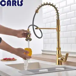 Carls Кухня холодной и горячей смешанные кран латунный Весна Рисуем водой канавки кран отверстие под одной смеситель для умывальника F3032