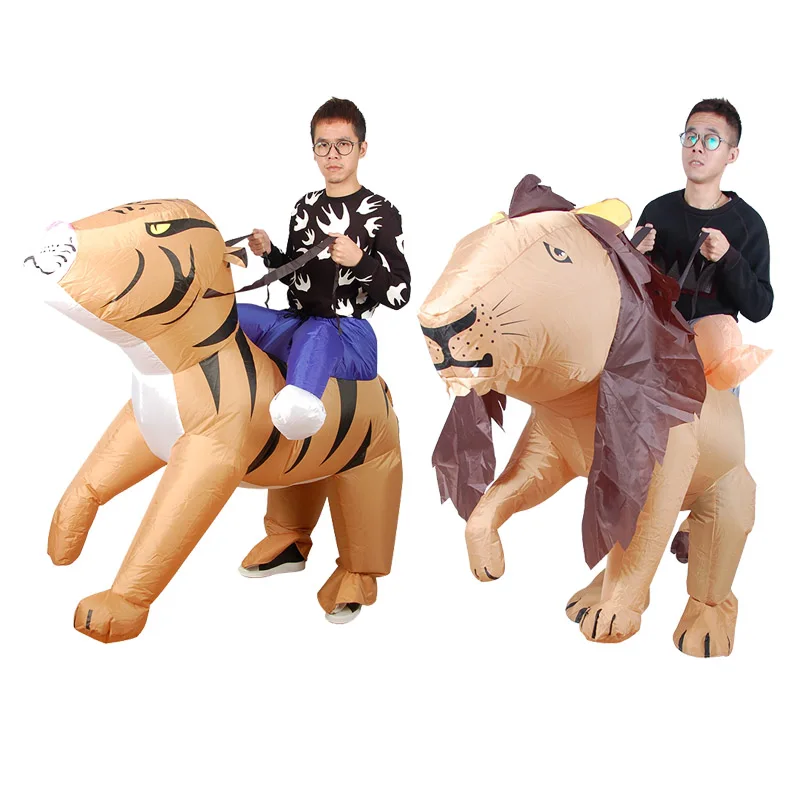 Purim Inflatable Animal Lion Costume for Adult Women Men Kids Halloween