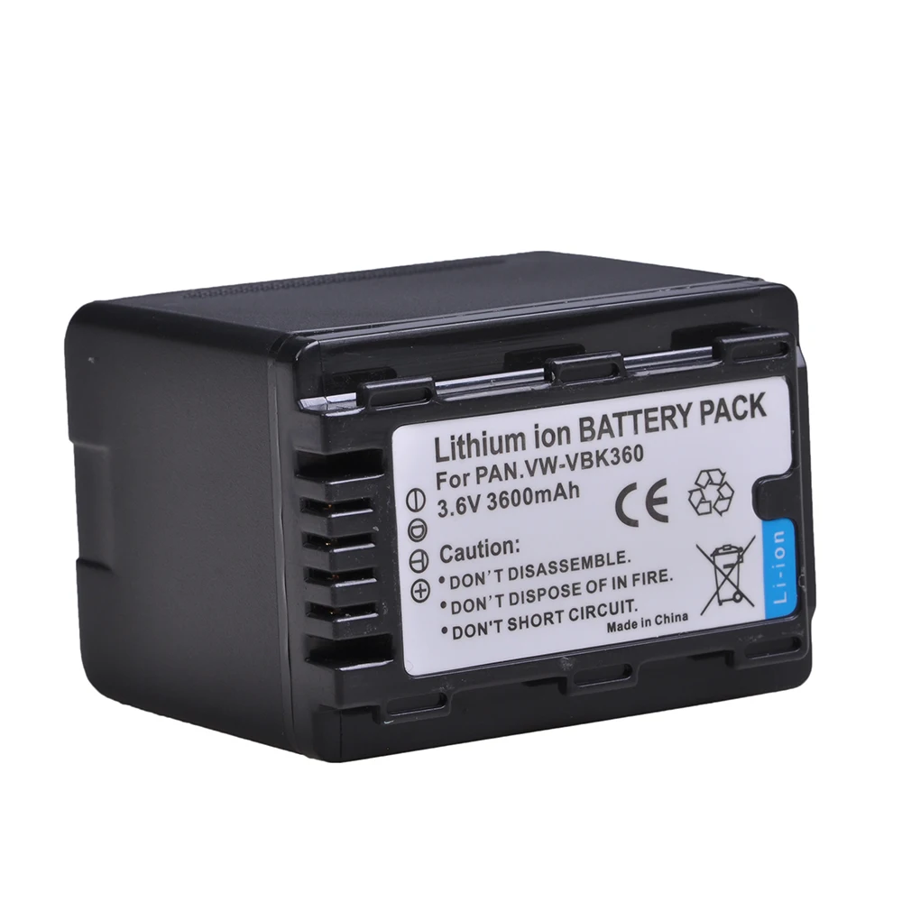Аккумулятор для VW VBK360 2 аккумулятора 3600 мА/ч + USB зарядное устройство Panasonic SD40 SD60 SD80