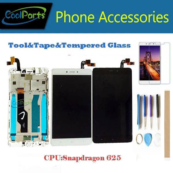 

1PC/Lot For Xiaomi Redmi Note 4 Global Version Redmi Note 4X LCD Display+Touch Screen Digitizer With Frame Black White Color+Kit