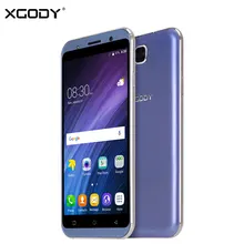 XGODY 5.3 Inch Unlocked 3G Touch Mobile Phone Android 5.1 MTK6580 Quad Core 1G+8G Smartphone 1280*720 Free Shockproof Phone Case