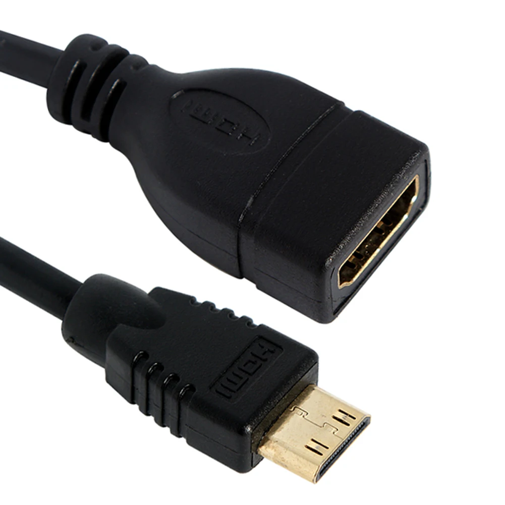 Мини-hdmi Мужской к HDMI Женский конвертер адаптер удлинитель шнур провод линейный разъем 1,4 1080P HDMI к HDMI адаптер