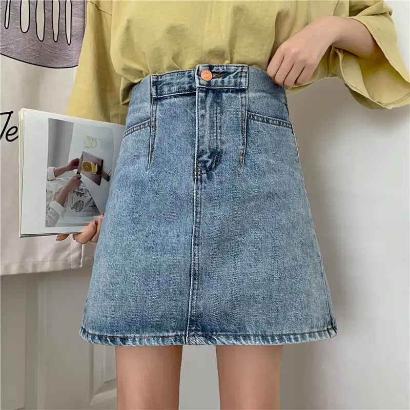womens tall denim skirt