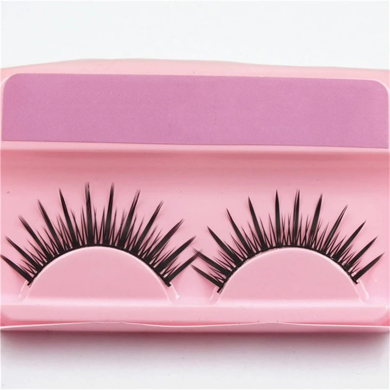 

1-1.5cm 100% Handmade Crisscross Fake Eyelashes Cosmetics 3D Mink Lashes Makeup Curling Thick Lengthening Eye Lashes Maquiagem