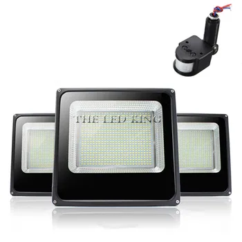

10W 60W 80W PIR Infrared Motion Sensor LED Floodlights 220V 50W Outdoor Lighting Reflector Spot Flood lights Garden Wall Lamp