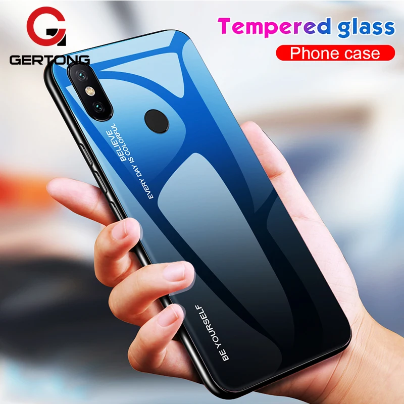 

Phone Cases For Xiaomi Mi 8 A2 Lite Tempered Glass Cover For Xiaomi Redmi Note 7 6 Pro 5 6A Silicone Bumper PC Glass Cover