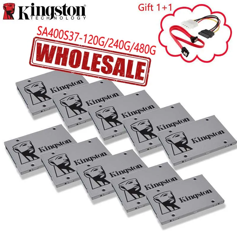 Kingston 100% оригинал A400 SSD 120 ГБ 240 480 Гб Оптовая Продажа 2 шт. 5 10 ноутбук Внутренний