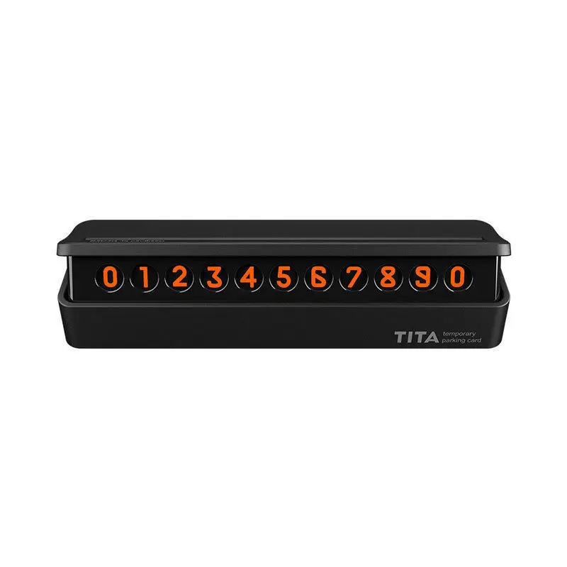 

1pcs Magnetic Auto Car Temporary Parking Card Phone Number Card Plate Hidden Design