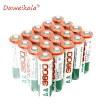 Новая 1,2 V AA 3600mAh Ni-MH батарея AA Экологически чистая аккумуляторная батарея высокой емкости экономичная батарея
