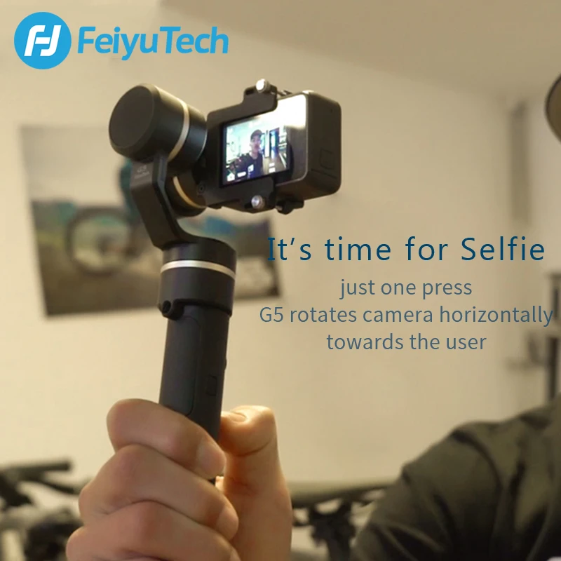 FeiyuTech Feiyu G5 водонепроницаемый 3 осевой Ручной Стабилизатор для экшн Камеры GoPro HERO 6