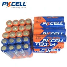 40 шт. PKCELL AAA 1,5 V батареи LR03 щелочной Батарея E92 AM4 MN2400 3A одноразовая батарея для дистанционного Управление и зубные щетки
