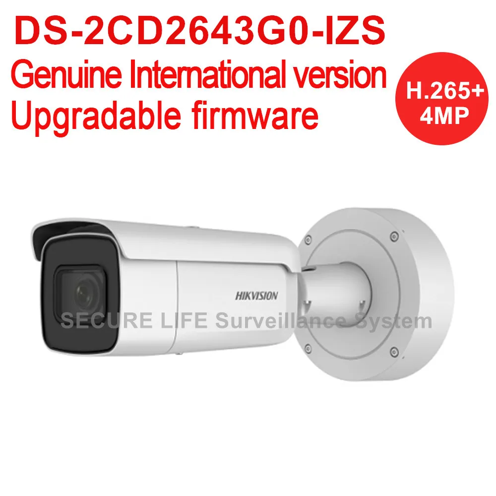 Hikvision DS 2CD2643G0 IZS English version 4MP IR VF Bullet Network IP