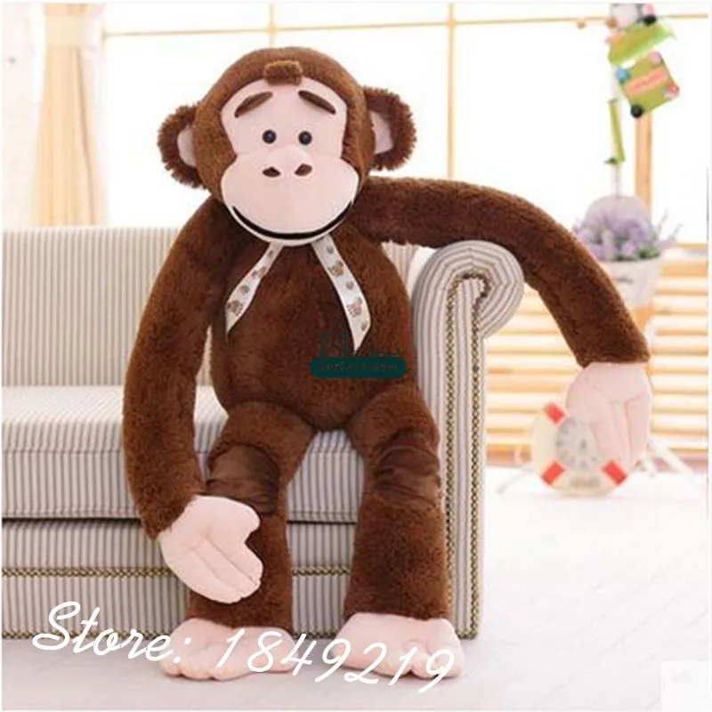 Dorimytrader 135cm Jumbo Stuffed Animal Orangutan Toy Plush Soft Funny  53''  Cartoon Monkey Doll 3 Colors Free Shipping DY61062 (10)