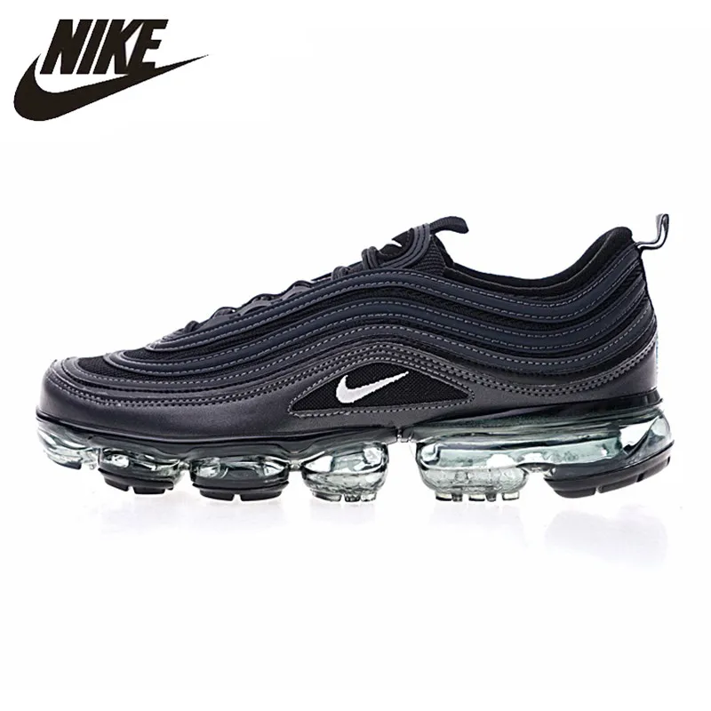 

NIKELAB W AIR VAPORMAX 97 Men's and Women's Running Shoes , Black, Shock-absorbing Wear-resistant Breathable Non-slip AO4542 001