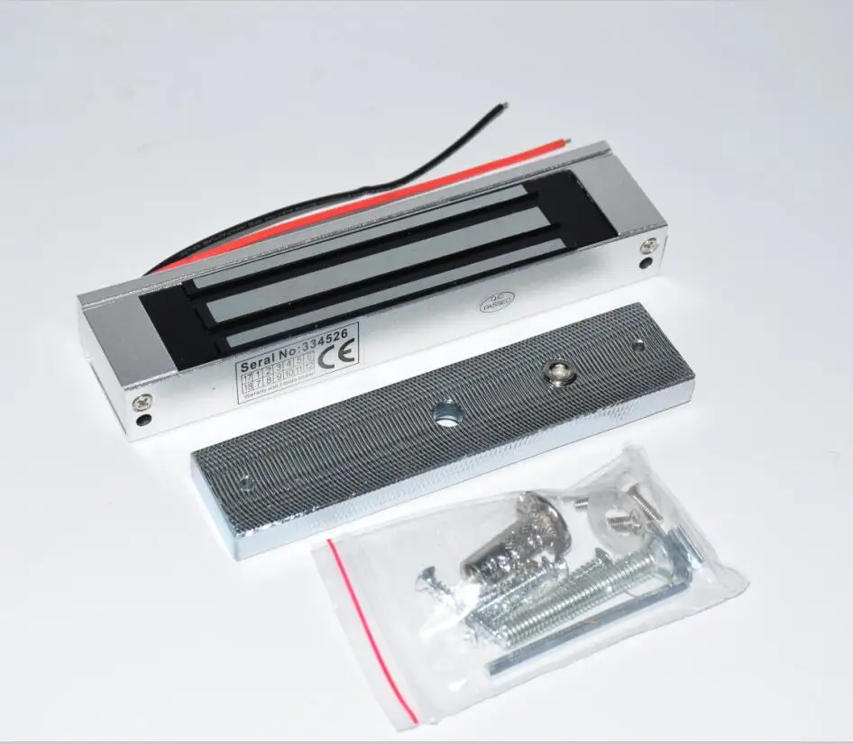 

Glass wooden door gate Access Control Electric Magnetic Door Lock 180KG 350lbs 12V Electric Lock Holding Force