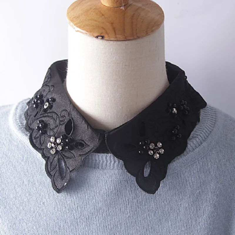 detachable peter pan collars for women diamond collar vintage collared
