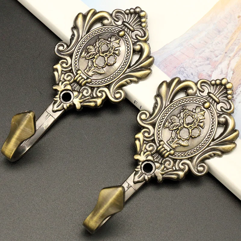 

Винтажные Аксессуары для штор из цинкового сплава розовый крюк настенный крюк подвесной шар ремень украшение на окно крюк