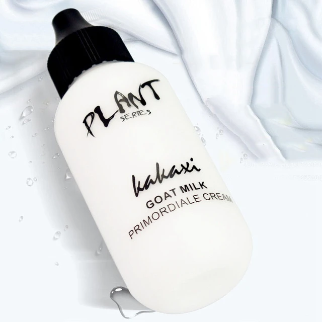 Professional Lazy Face Foundation Cream Goat Milk Revitalizing Full Coverage Waterproof Makeup Base Brighten Cover Dark