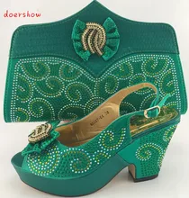 doershow African Shoes and Matching Bags Italian Women Shoes and Bags To Match Set Sale Italian Women Shoes and Bag PME1-6