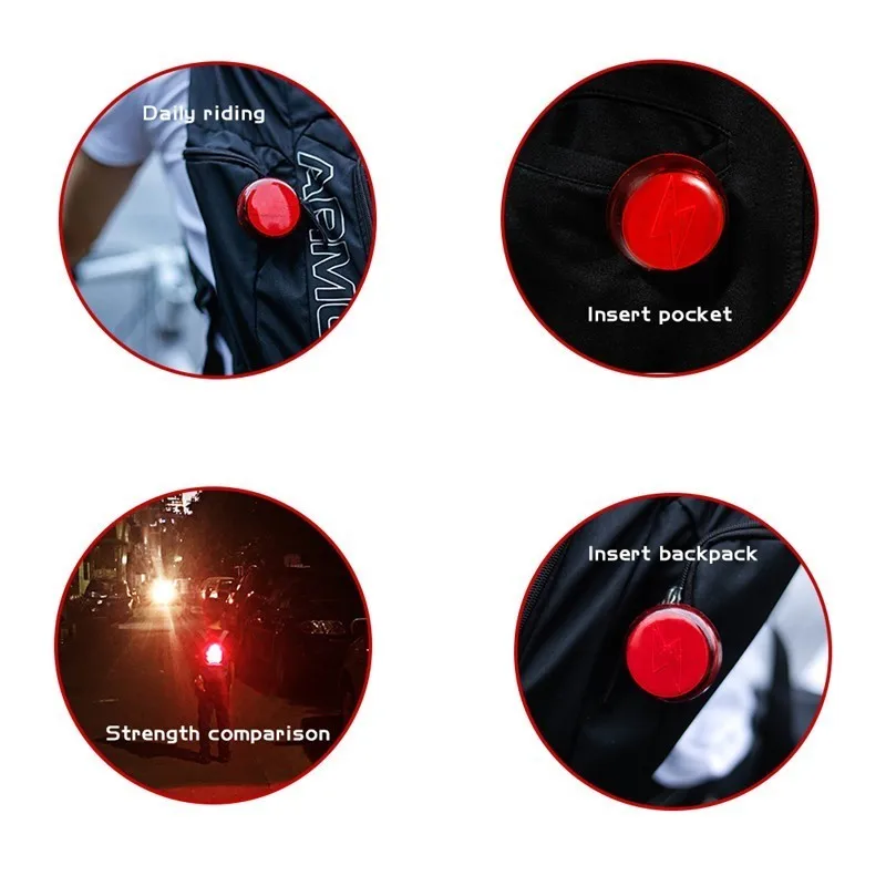 Top Cob Cycling Light Multi-function Warning Safety Light For Bicycle Running Usb Rechargeable Bike Rear Light Bicycle Light Lantern 1