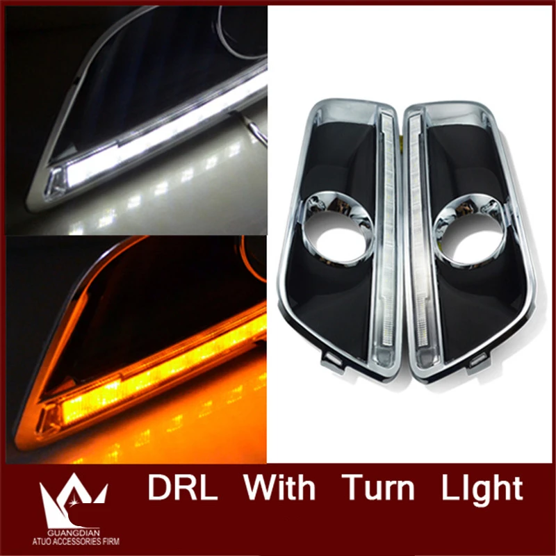 

Tcart Special Car Design drl for chevrolet Malibu Daytime running light for Malibu drl With turnlight function Free shipping
