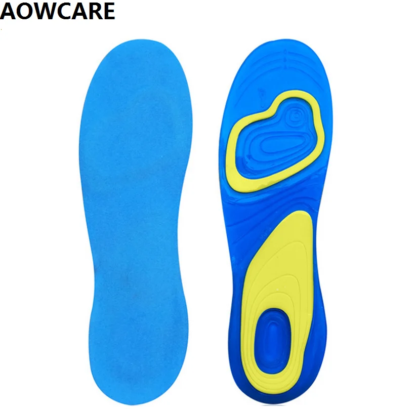 

Silicon Gel Insoles Foot Care for Plantar Fasciitis Heel Spur Running Sport Insoles Shock Absorption Pads for men and women