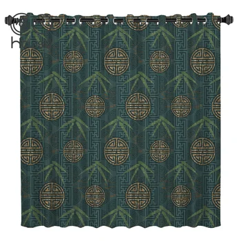 

COCOHouse Green Pattern Window Treatments Curtains Valance Bathroom Bedroom Kitchen Outdoor Indoor Print Kids Window Treatment