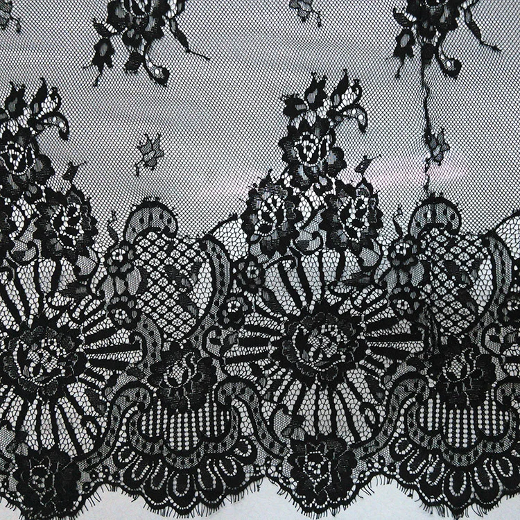 black lace material