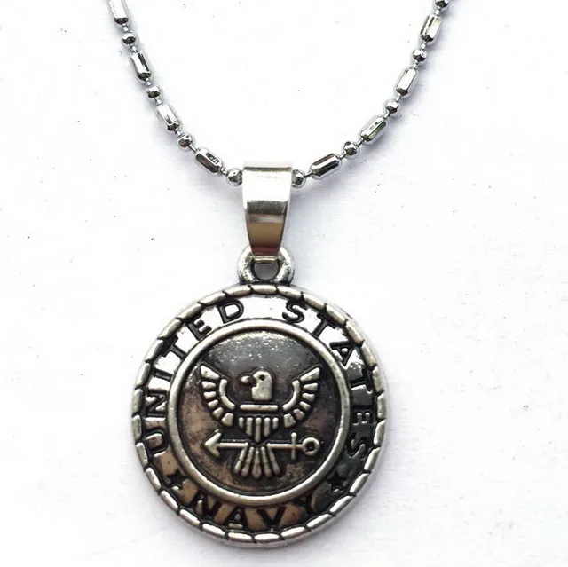 2pcs Us Navy Necklace -navy Mom/wife 