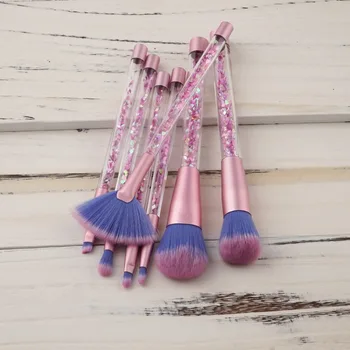 

Professional Makeup Brush Soft Synthetic Hair 7pcs Luxury Powder Foundation Blush Brushes Thick Eyeshadow Fan Brush Good Quality